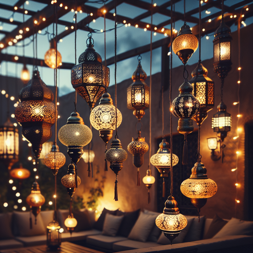 Moonlit Marrakesh: Bohemian Moroccan Lanterns for a Dreamy Patio